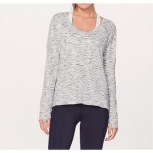 Lululemon Women's Meant To Move Long Sleeve Top Heather Gray Size 8